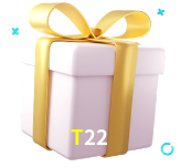 Receba seus bônus de boas-vindas no T22